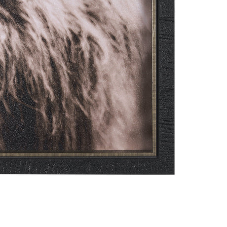 Highland Stare by Chad Mackay a Hand Embellished Textured Framed Photo Art Print by Mercana at Eve Furniture