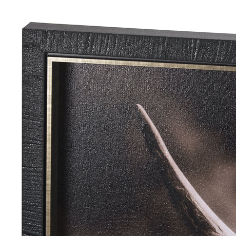Highland Stare by Chad Mackay a Hand Embellished Textured Framed Photo Art Print by Mercana at Eve Furniture