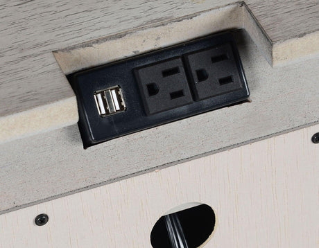 Highland Park Nightstand, Cathedral White by Steve Silver at Eve Furniture