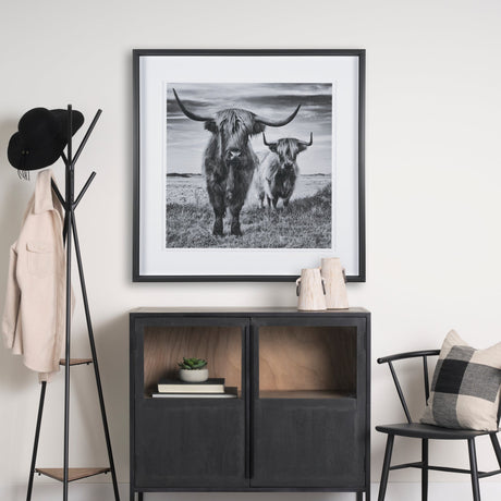 Highlands by Mercana Studio a Hand Embellished Textured Framed Photo Art Print Matted under Glass by Mercana at Eve Furniture