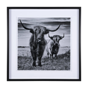 Highlands by Mercana Studio a Hand Embellished Textured Framed Photo Art Print Matted under Glass by Mercana at Eve Furniture