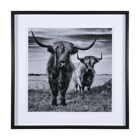 Highlands by Mercana Studio a Hand Embellished Textured Framed Photo Art Print Matted under Glass by Mercana at Eve Furniture