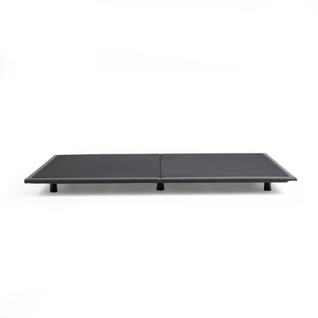 Highrise Charcoal Cal King Thin Deck Upholstered Platform Bed Frame by Malouf at Eve Furniture