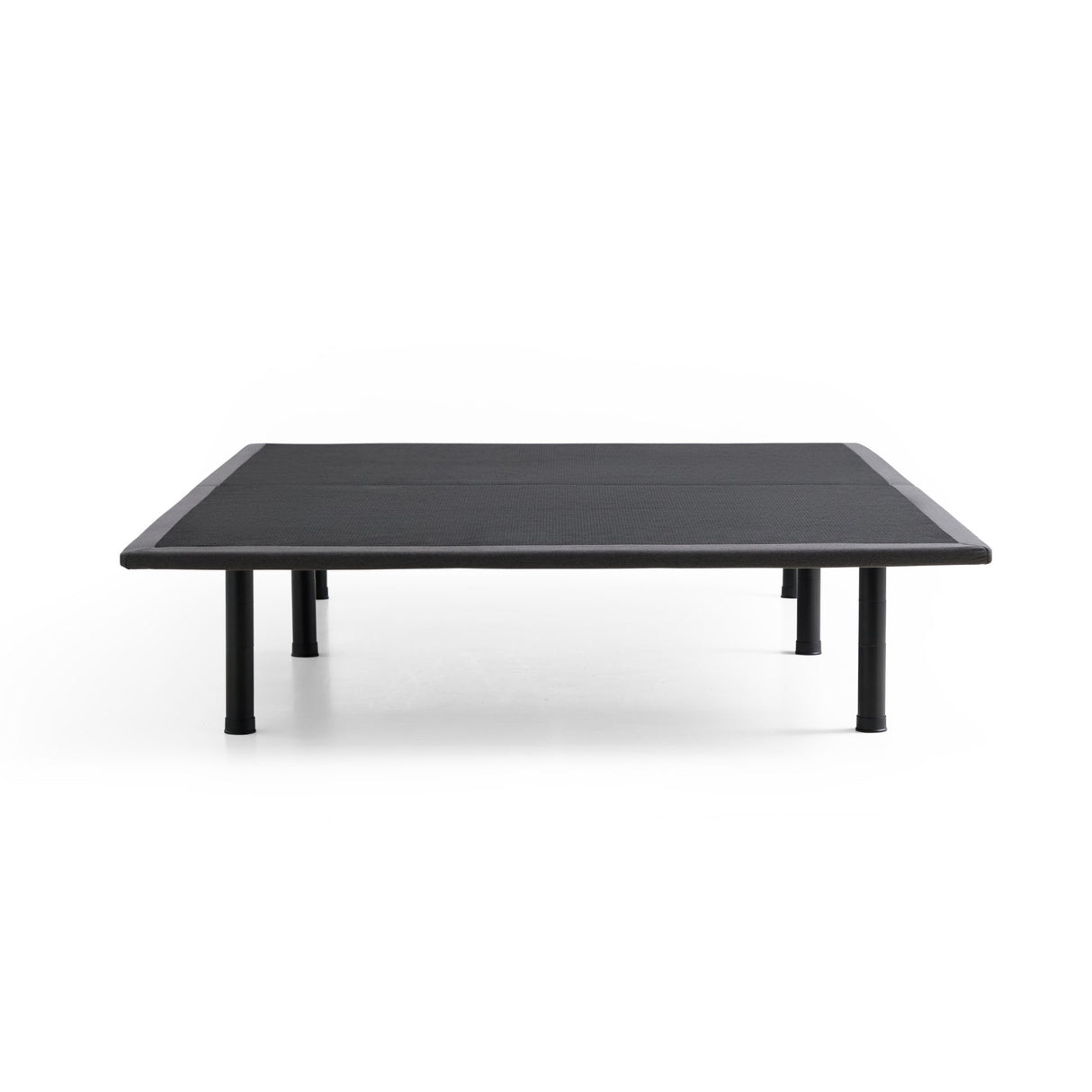 Highrise Charcoal Full Thin Deck Upholstered Platform Bed Frame by Malouf at Eve Furniture