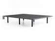 Highrise Charcoal Full Thin Deck Upholstered Platform Bed Frame by Malouf at Eve Furniture