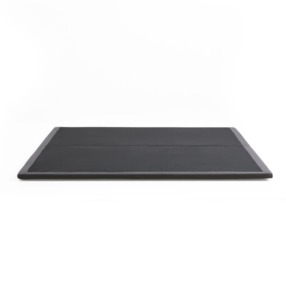 Highrise Charcoal King Thin Deck Upholstered Platform Bed Frame by Malouf at Eve Furniture