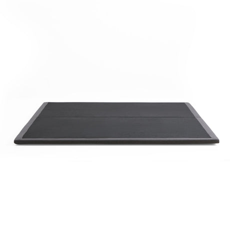 Highrise Charcoal Twin Thin Deck Upholstered Platform Bed Frame by Malouf at Eve Furniture