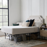 Highrise LT 18" Black Full Bed Frame by Malouf at Eve Furniture