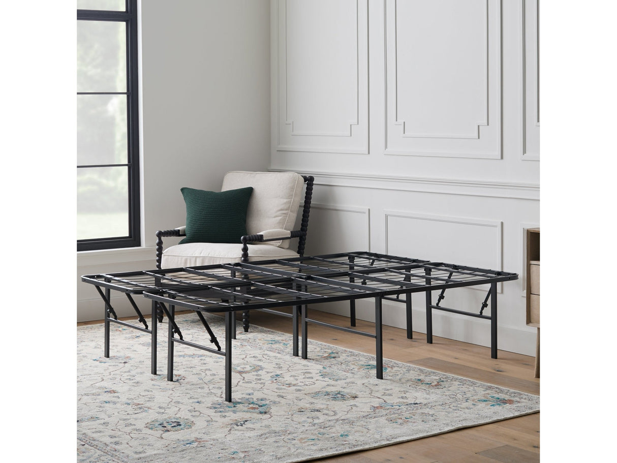 Highrise LT 18" Black Full Bed Frame by Malouf at Eve Furniture