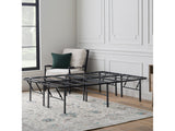 Highrise LT 18" Black King Bed Frame by Malouf at Eve Furniture