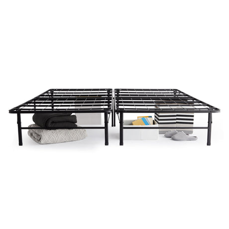 Highrise LT Black King Bed Frame by Malouf at Eve Furniture