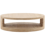 Hilaire Coffee Table, Light Natural by Dovetail at Eve Furniture