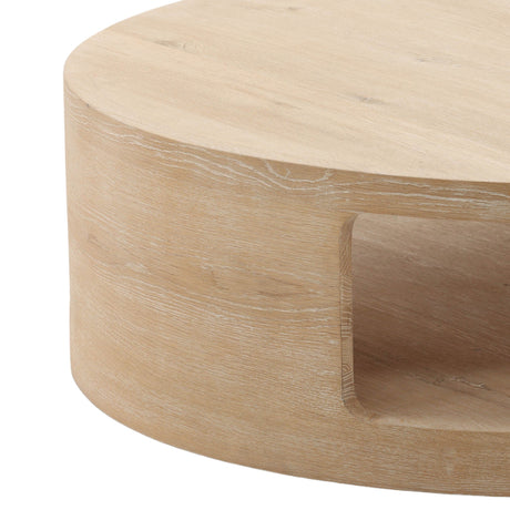 Hilaire Coffee Table, Light Natural by Dovetail at Eve Furniture