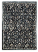 Hilcott Blue/Cream/Brown Medium Rug