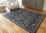 Hilcott Blue/Cream/Brown Medium Rug