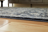 Hilcott Blue/Cream/Brown Large Rug by Ashley at Eve Furniture