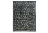 Hilcott Blue/Cream/Brown Large Rug by Ashley at Eve Furniture