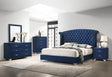 Hillcrest White/Dark Rum 4-Piece Eastern King Bedroom Set by Coaster at Eve Furniture