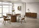 Hillerod Walnut 5-Piece Dining Room Set by Furniture of America at Eve Furniture