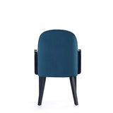 Hillman Dining Arm Chair in Blue by Manhattan Comfort at Eve Furniture