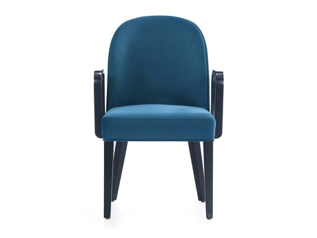 Hillman Dining Arm Chair in Blue by Manhattan Comfort at Eve Furniture