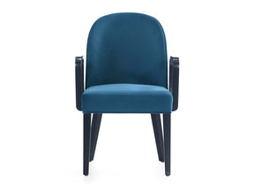 Hillman Dining Arm Chair in Blue by Manhattan Comfort at Eve Furniture