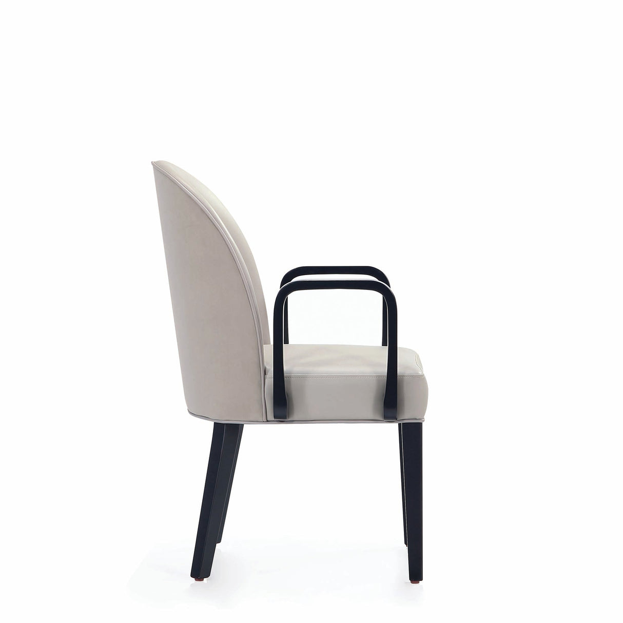 Hillman Dining Arm Chair in Light Grey by Manhattan Comfort at Eve Furniture