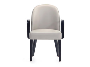 Hillman Dining Arm Chair in Light Grey by Manhattan Comfort at Eve Furniture