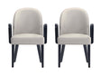 Hillman Dining Arm Chair (set of 2) in Light Grey by Manhattan Comfort at Eve Furniture
