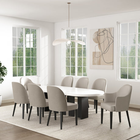 Hillman Dining Armchair 2.0 in Light Grey by Manhattan Comfort at Eve Furniture