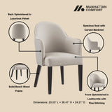 Hillman Dining Armchair 2.0 in Light Grey by Manhattan Comfort at Eve Furniture