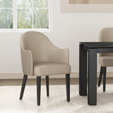 Hillman Dining Armchair 2.0 in Sand by Manhattan Comfort at Eve Furniture