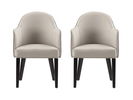 Hillman Dining Armchair in Light Grey (set of 2) by Manhattan Comfort at Eve Furniture