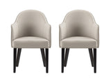 Hillman Dining Armchair in Light Grey (set of 2) by Manhattan Comfort at Eve Furniture