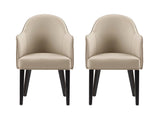 Hillman Dining Armchair in Sand (set of 2) by Manhattan Comfort at Eve Furniture