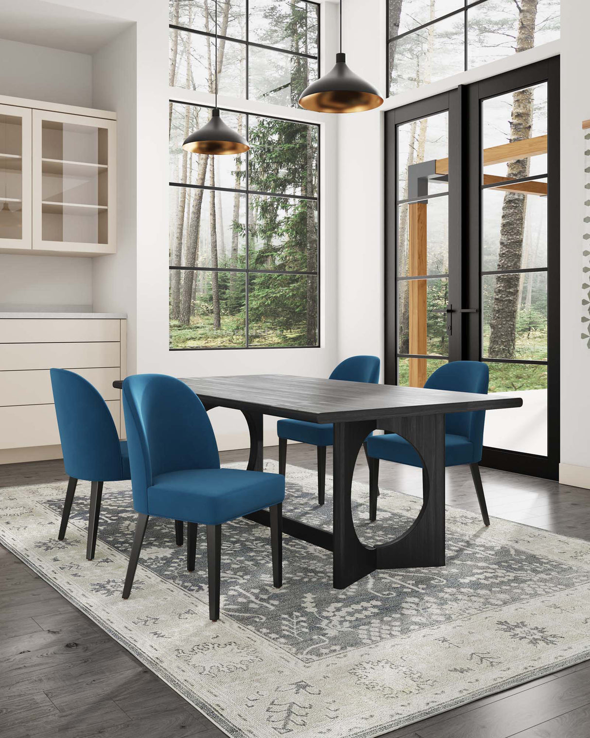 Hillman Dining Chair in Blue (set of 4) by Manhattan Comfort at Eve Furniture