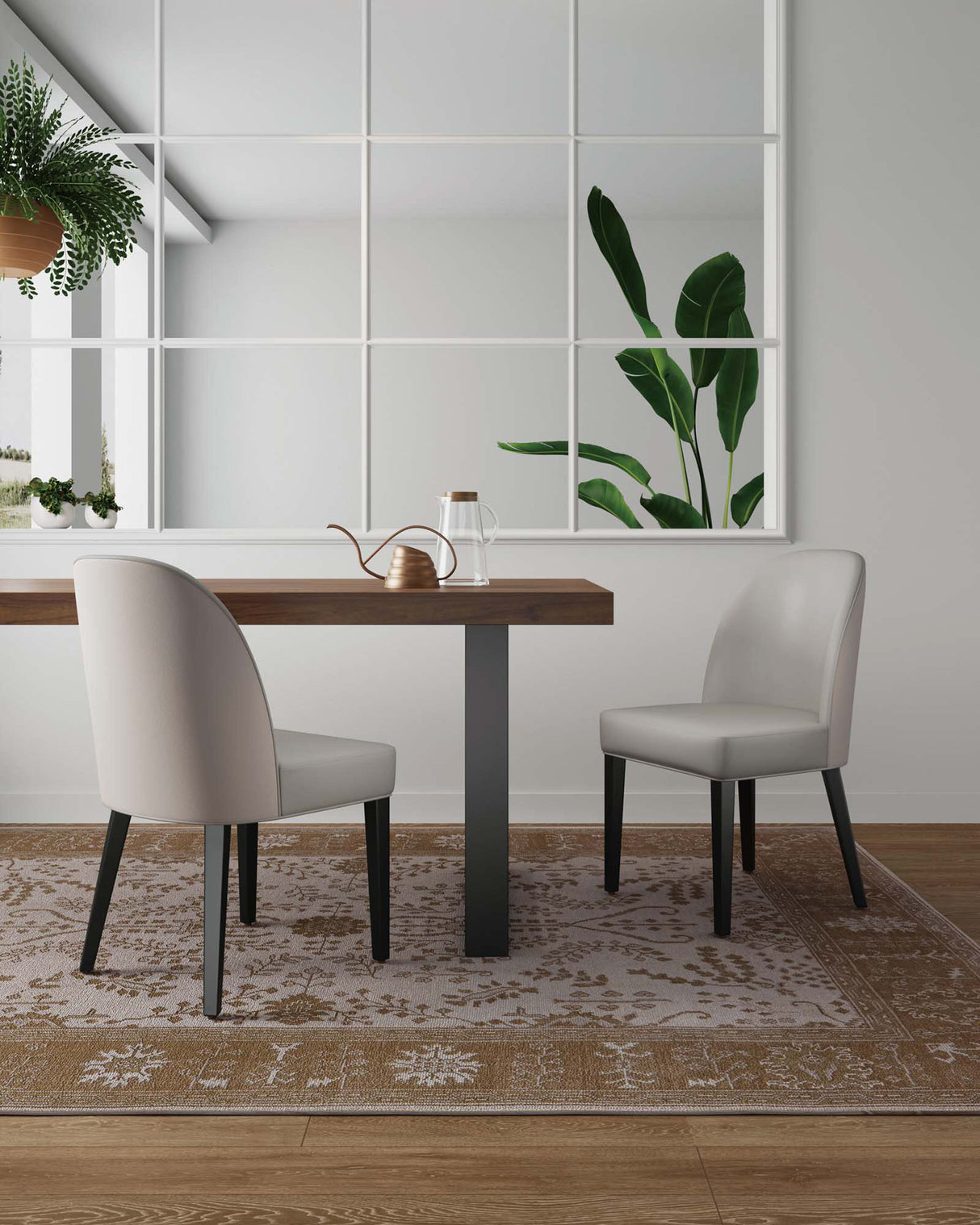 Hillman Dining Chair in Light Grey (set of 2) by Manhattan Comfort at Eve Furniture