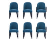 Hillman Dining Side and Arm Chairs in Light Blue (set of 6) by Manhattan Comfort at Eve Furniture