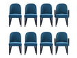 Hillman Dining Side and Arm Chairs in Light Blue - Set of 8 by Manhattan Comfort at Eve Furniture