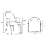Hillman Dining Side and Arm Chairs in Light Grey (set of 6) by Manhattan Comfort at Eve Furniture