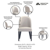 Hillman Dining Side and Arm Chairs in Light Grey (set of 6) by Manhattan Comfort at Eve Furniture