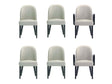 Hillman Dining Side and Arm Chairs in Light Grey (set of 6) by Manhattan Comfort at Eve Furniture