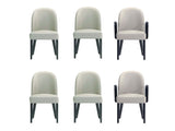 Hillman Dining Side and Arm Chairs in Light Grey (set of 6) by Manhattan Comfort at Eve Furniture