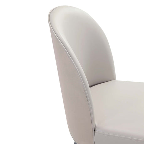 Hillman Dining Side and Arm Chairs in Light Grey - Set of 8 by Manhattan Comfort at Eve Furniture