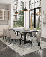 Hillman Dining Side and Arm Chairs in Light Grey - Set of 8 by Manhattan Comfort at Eve Furniture