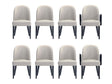Hillman Dining Side and Arm Chairs in Light Grey - Set of 8 by Manhattan Comfort at Eve Furniture