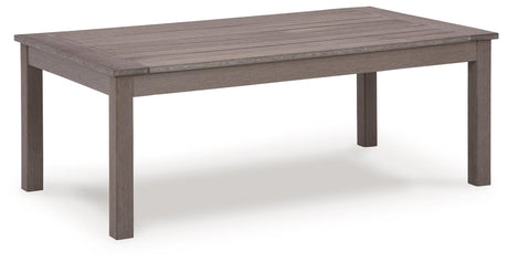 Hillside Barn Brown Outdoor Coffee Table by Ashley at Eve Furniture