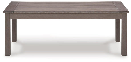 Hillside Barn Brown Outdoor Coffee Table by Ashley at Eve Furniture