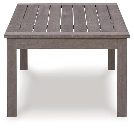 Hillside Barn Brown Outdoor Coffee Table by Ashley at Eve Furniture