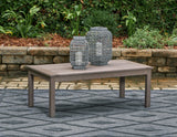 Hillside Barn Brown Outdoor Coffee Table by Ashley at Eve Furniture